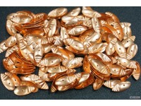 Чешуйки CR151 Щит с рисками, 11,5 х 5,5 мм., медь, 500 шт.